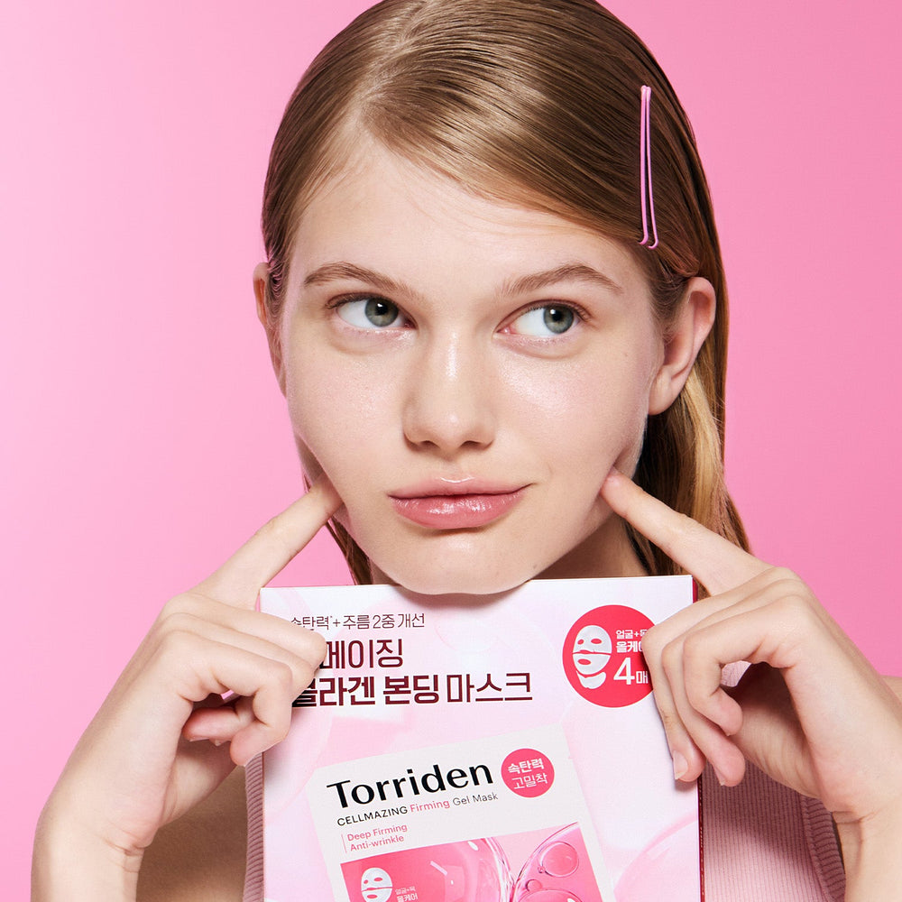 TORRIDEN Cellmazing Firming Gel Mask - model holding box