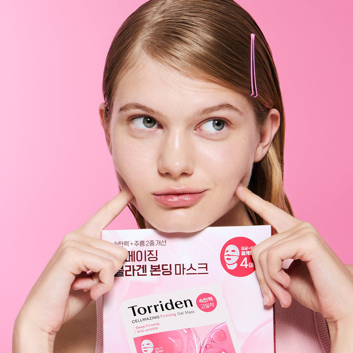 TORRIDEN Cellmazing Firming Gel Mask - model holding box