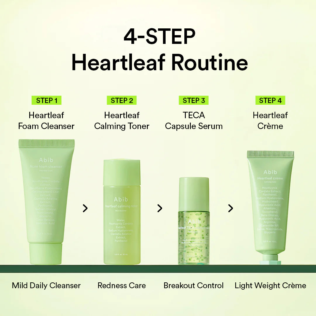 Abib Heartleaf Calming Trial Kit (4 items)