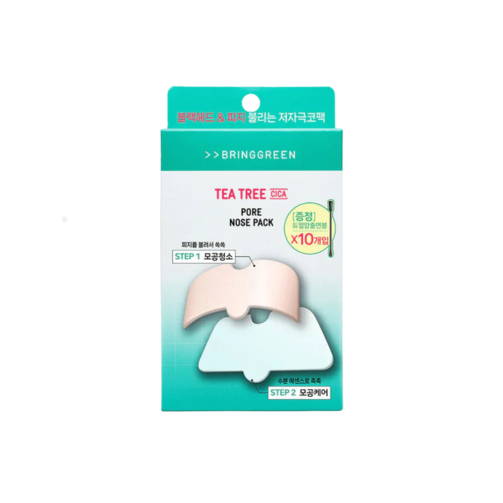 BRINGGREEN  Tea Tree Cica  Pore Nose Pack