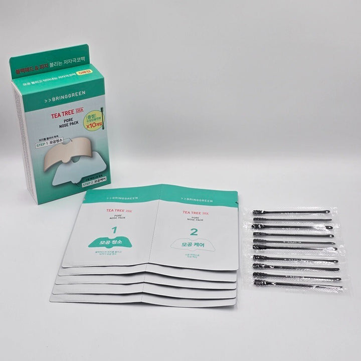 BRINGGREEN  Tea Tree Cica  Pore Nose Pack