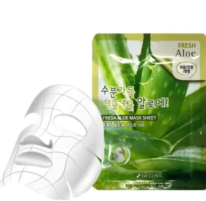 3W Clinic Fresh Aloe Mask Sheet Seouléa