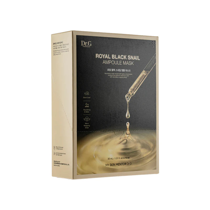 DR.G Royal Black Snail Ampoule  Mask