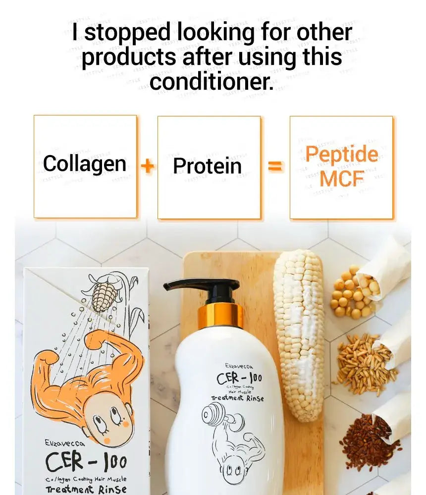 Elizavecca - Cer-100 Collagen Coating Hair Muscle Treatment Rinse - Seouléa