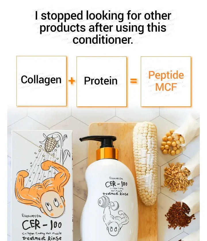 Elizavecca - Cer-100 Collagen Coating Hair Muscle Treatment Rinse - Seouléa