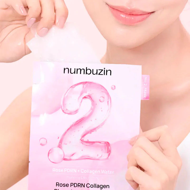 Numbuzin No.2 Rose PDRN Collagen Plumping Sheet Mask