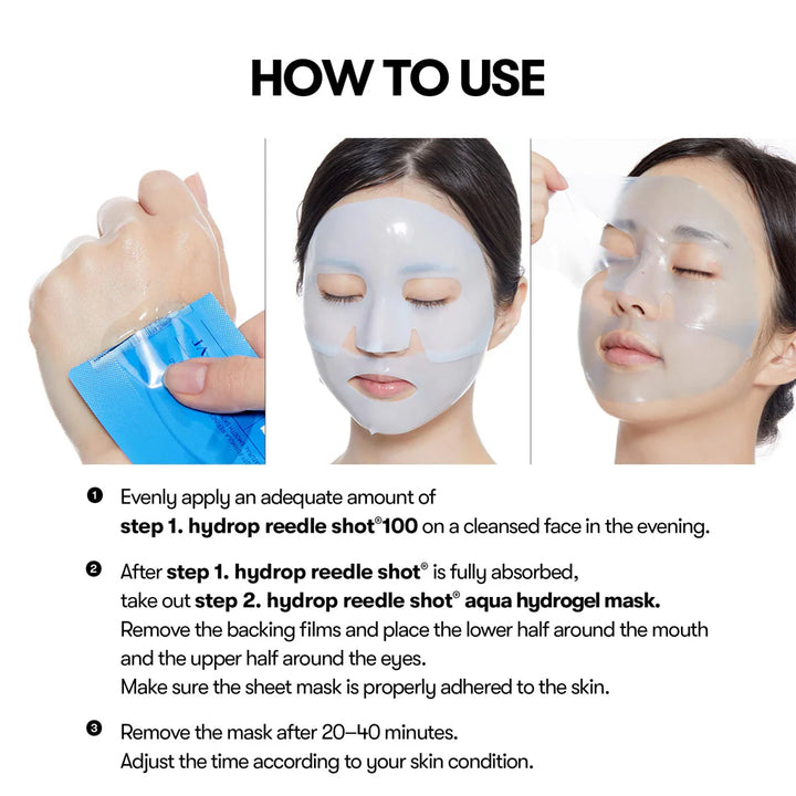 VT Cosmetics Hydrop Reedle Shot 100hL 2 Step Hydrogel Mask