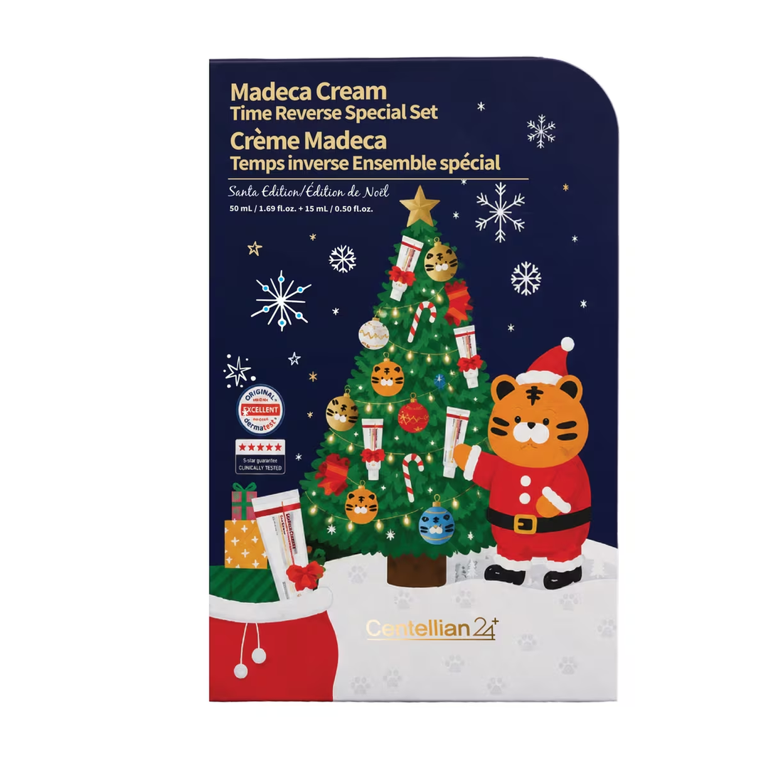 CENTELLIAN24 Madeca Cream Time Reverse Set Santa Edition Canadian bilingual packaging box front 50ml plus 15ml