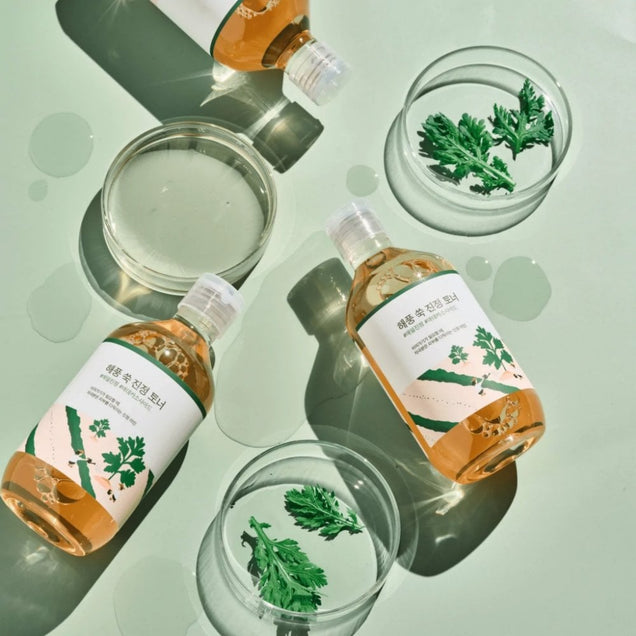 ROUND LAB Mugwort Calming Toner 300ml on white background
