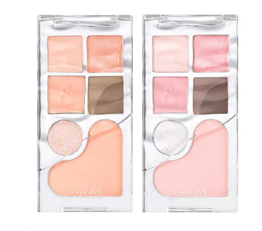 rom&nd Bare Layer Palette 01 Apricot Mood and 02 Strawberry Mood